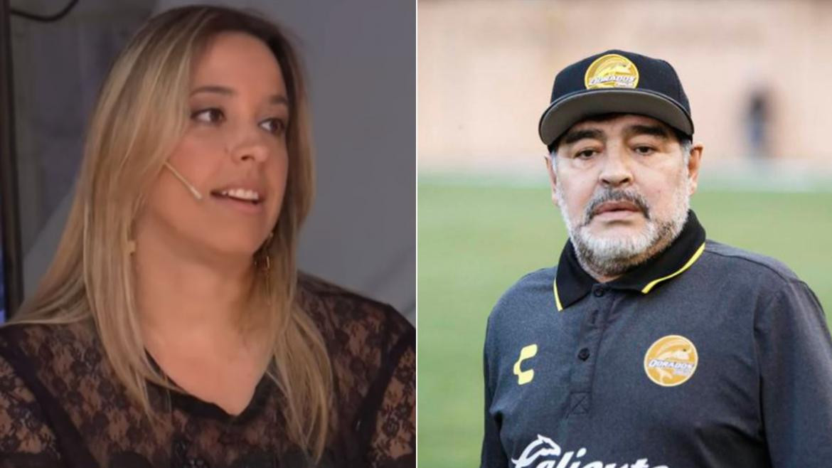 Diego Maradona y Eileen Díaz
