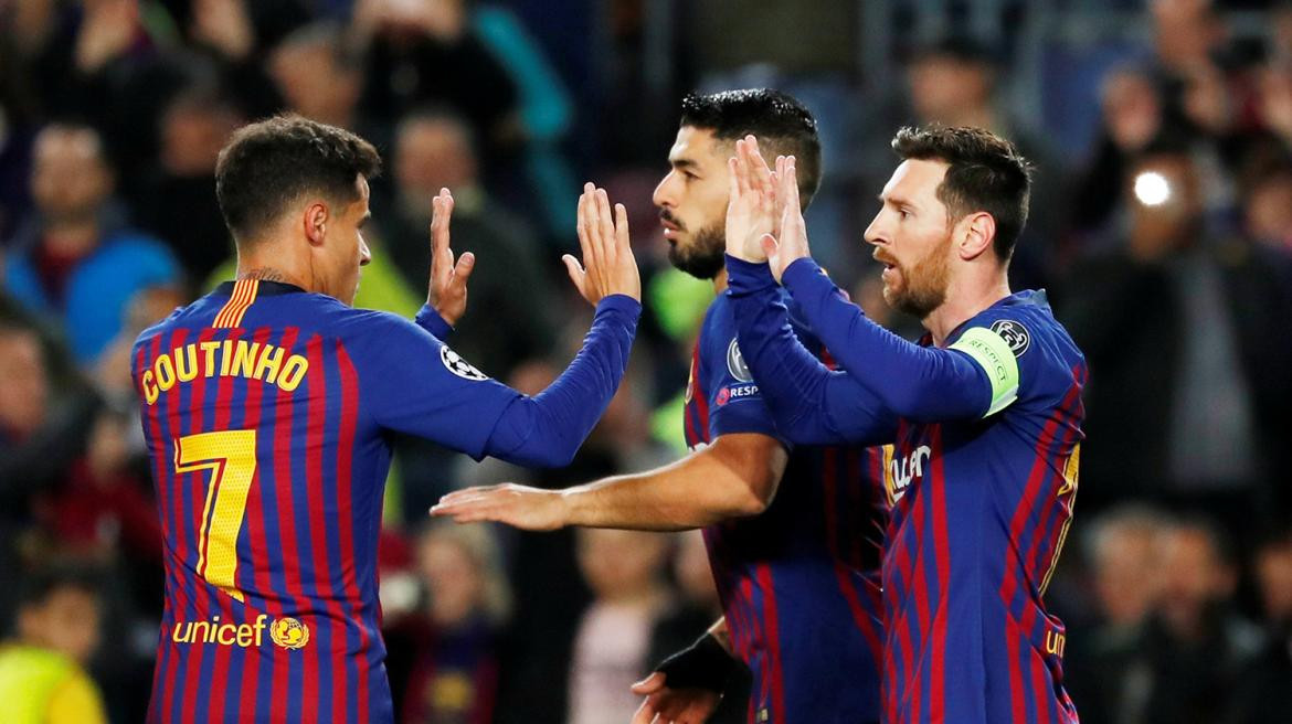 Barcelona vs Lyon - Champions League, Messi, Reuters	