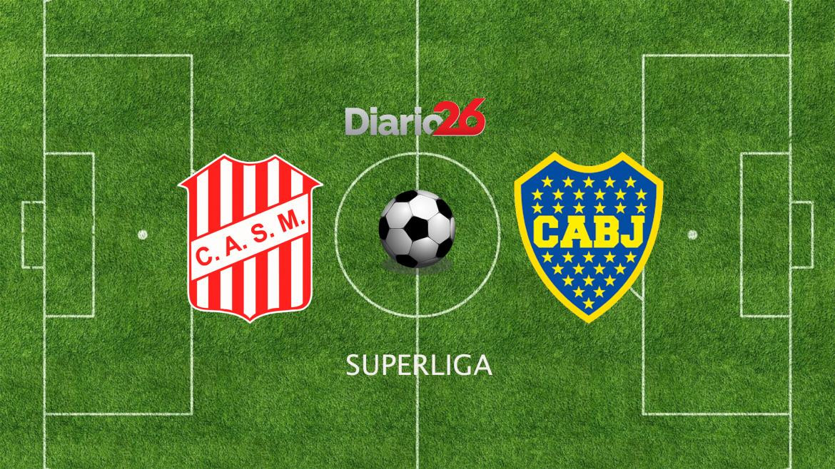 Superliga, San Martín de Tucumán vs. Boca, fútbol, deportes, Diario26	
