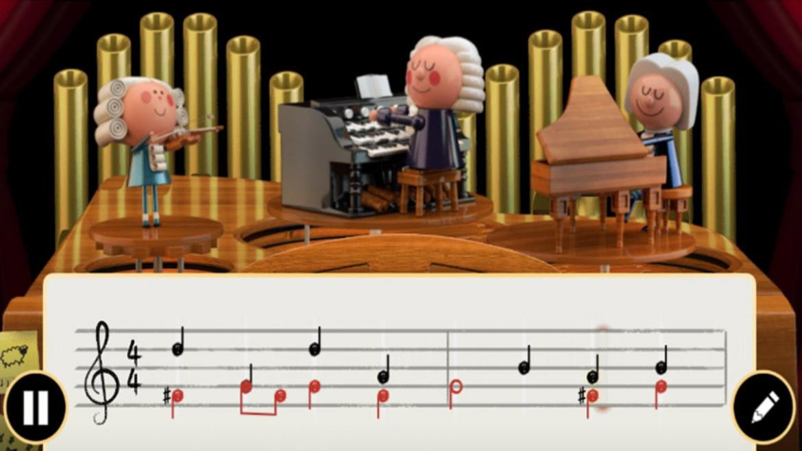Google homenajea a Johann Sebastian Bach con su primer doodle basado en la Inteligencia Artificial