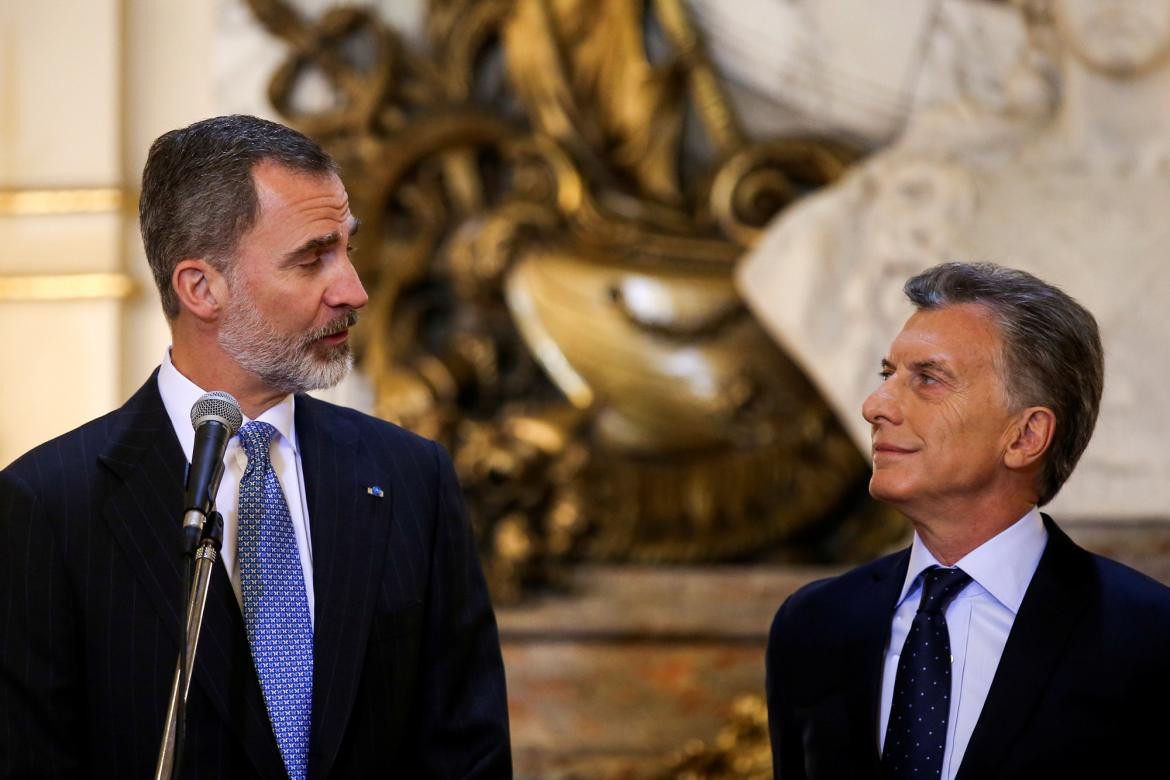 Reyes de España, Felipe VI y Mauricio Macri, Casa Rosada, REUTERS