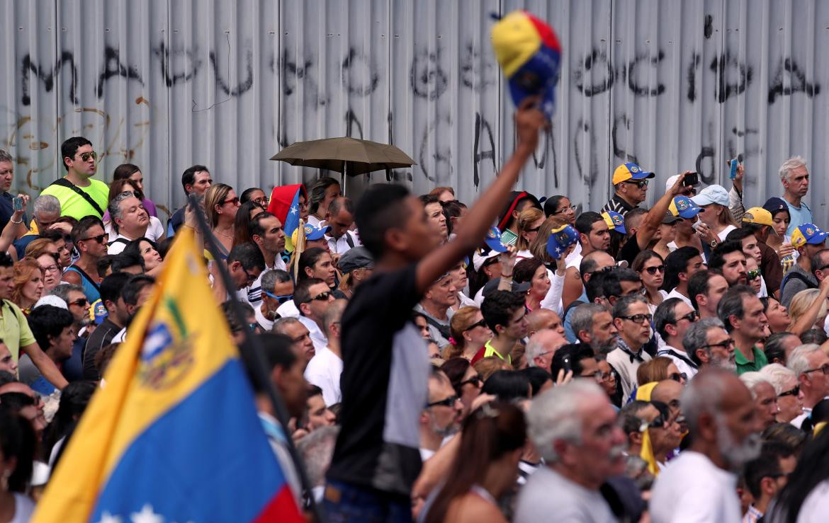 Marcha opositora en Venezuela (Reuters)