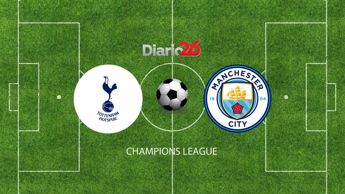 Champions League, Tottenham vs. Manchester City, fútbol, deportes, Diario26