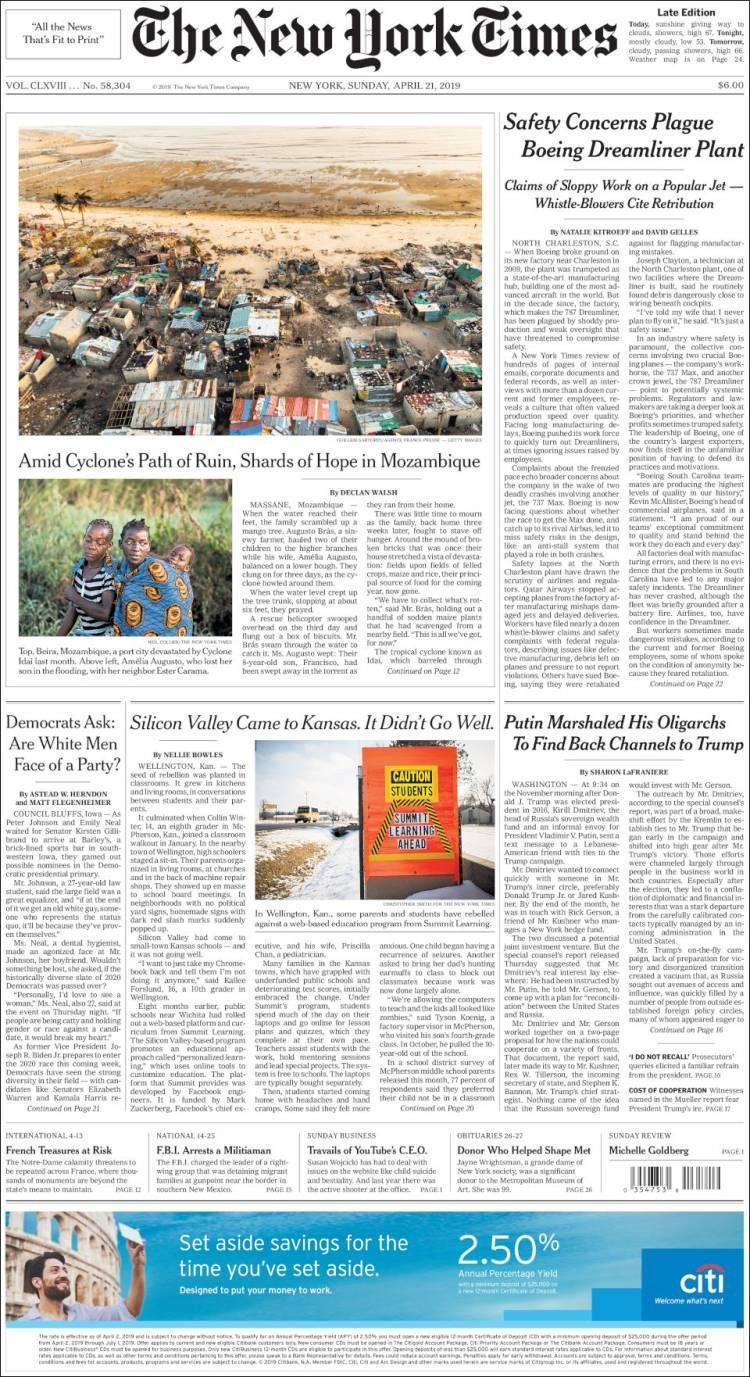 The New York Times 21-4-19