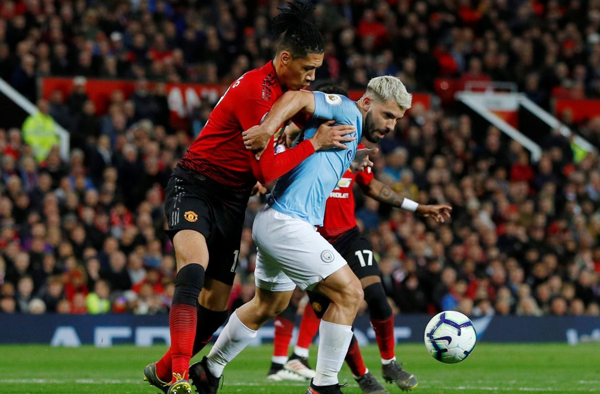 Premier League, Manchester United vs. Manchester City, Kun Agüero, fútbol, deportes, Reuters