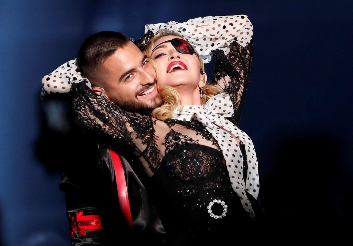 Madonna y Maluma, Medellin, Billboard 2019, música, REUTERS
