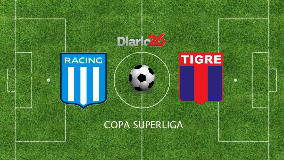 Copa Superliga, Racing vs. Tigre, fútbol, deportes, Diario26