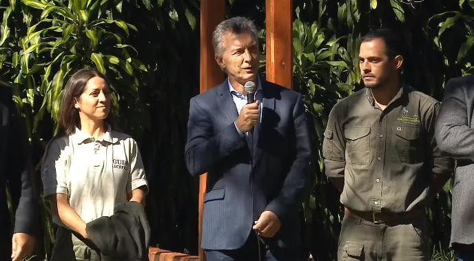 Mauricio Macri en Corrientes - Captura video Casa Rosada