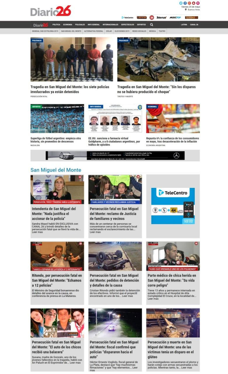 Tapas de diarios - Diario 26 viernes 24-05-19