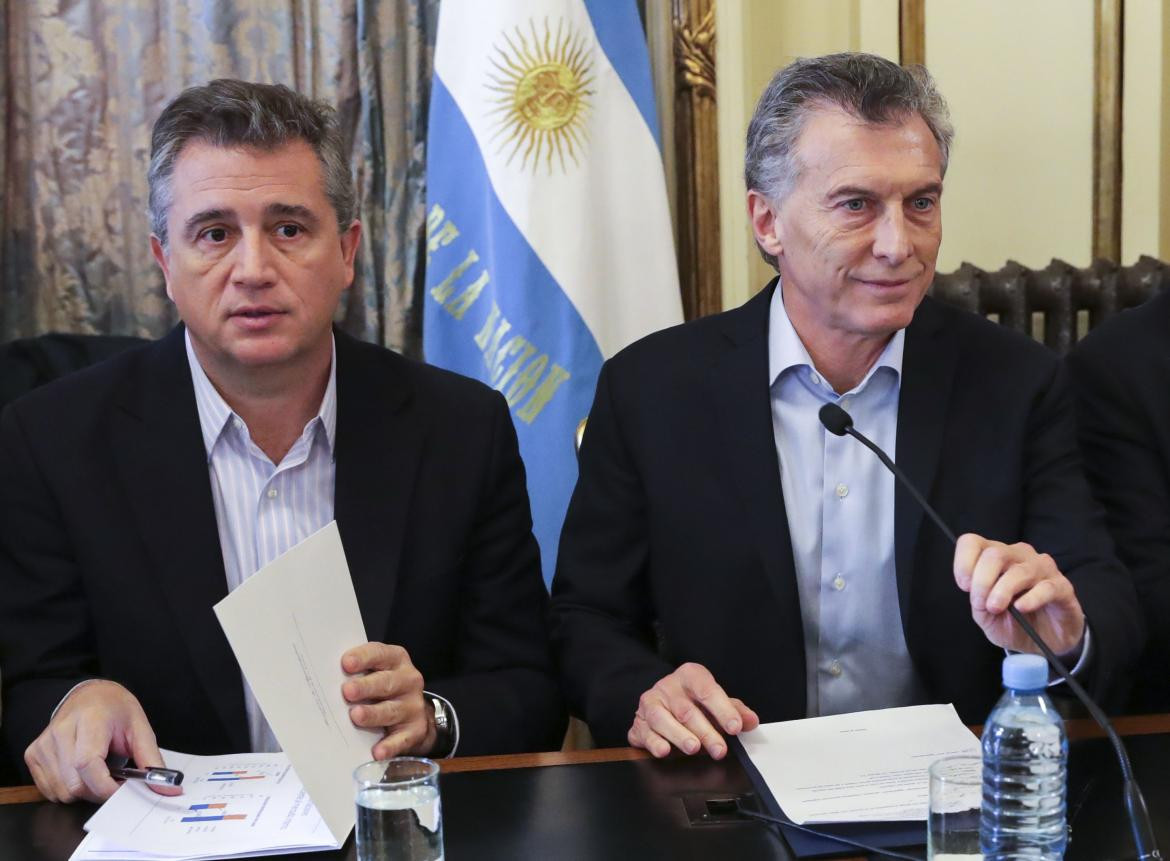 Luis Miguel Etchevehere y Mauricio Macri