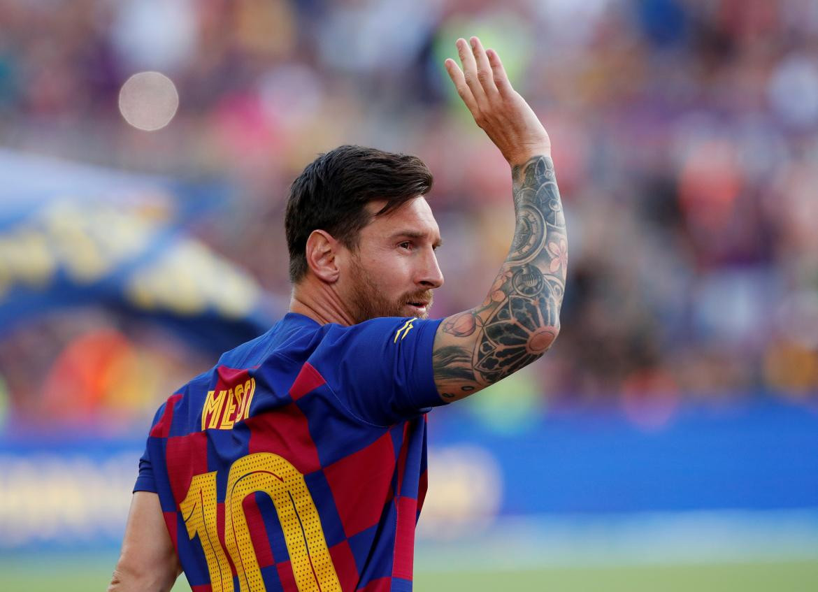 Lionel Messi en la Copa Joan Gamper de Barcelona, REUTERS