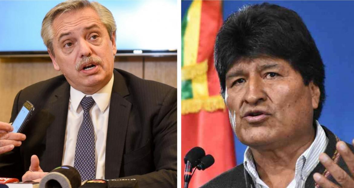 Evo Morales y Alberto Fernández