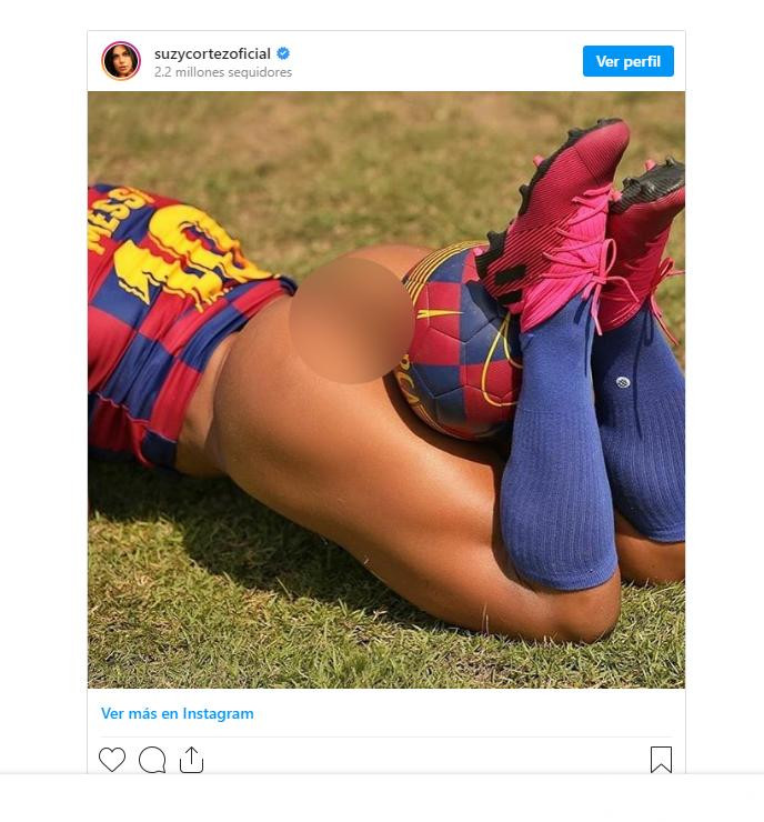 Suzy Cortéz, Miss BumBum, Lionel Messi, Instagram