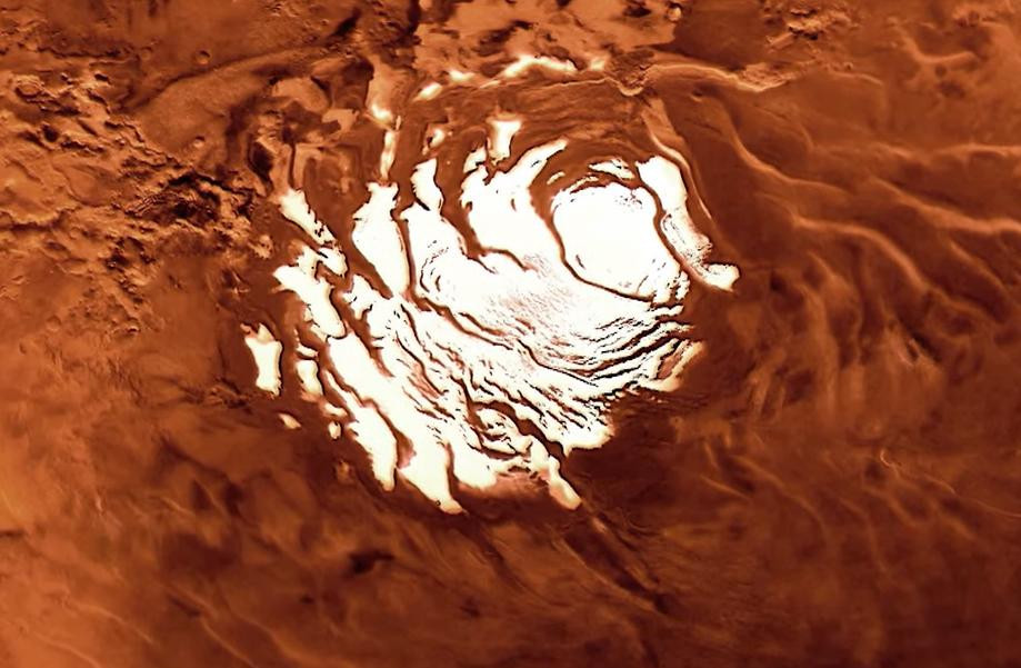 Lago escondido en planeta Marte, NASA