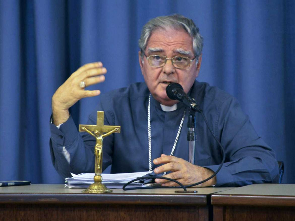 El presidente de la Conferencia Episcopal Argentina, Oscar Ojea, NA