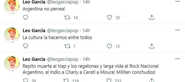 Los comentarios xenófobos de Leo García: 