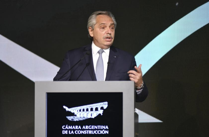 Alberto Fernández en la Convención Anual de la Cámara Argentina de la Construcción