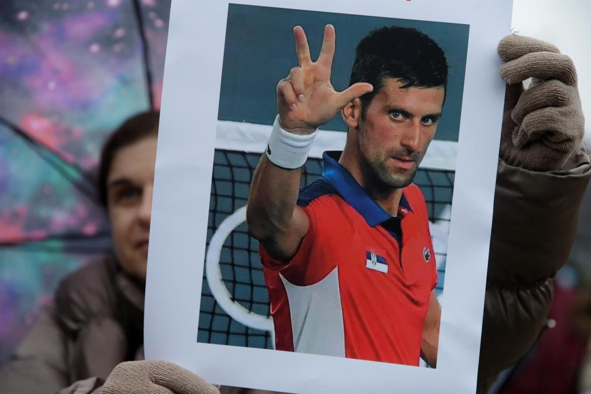 Fanáticos de Novak Djokovic en Australia, AGENCIA EFE