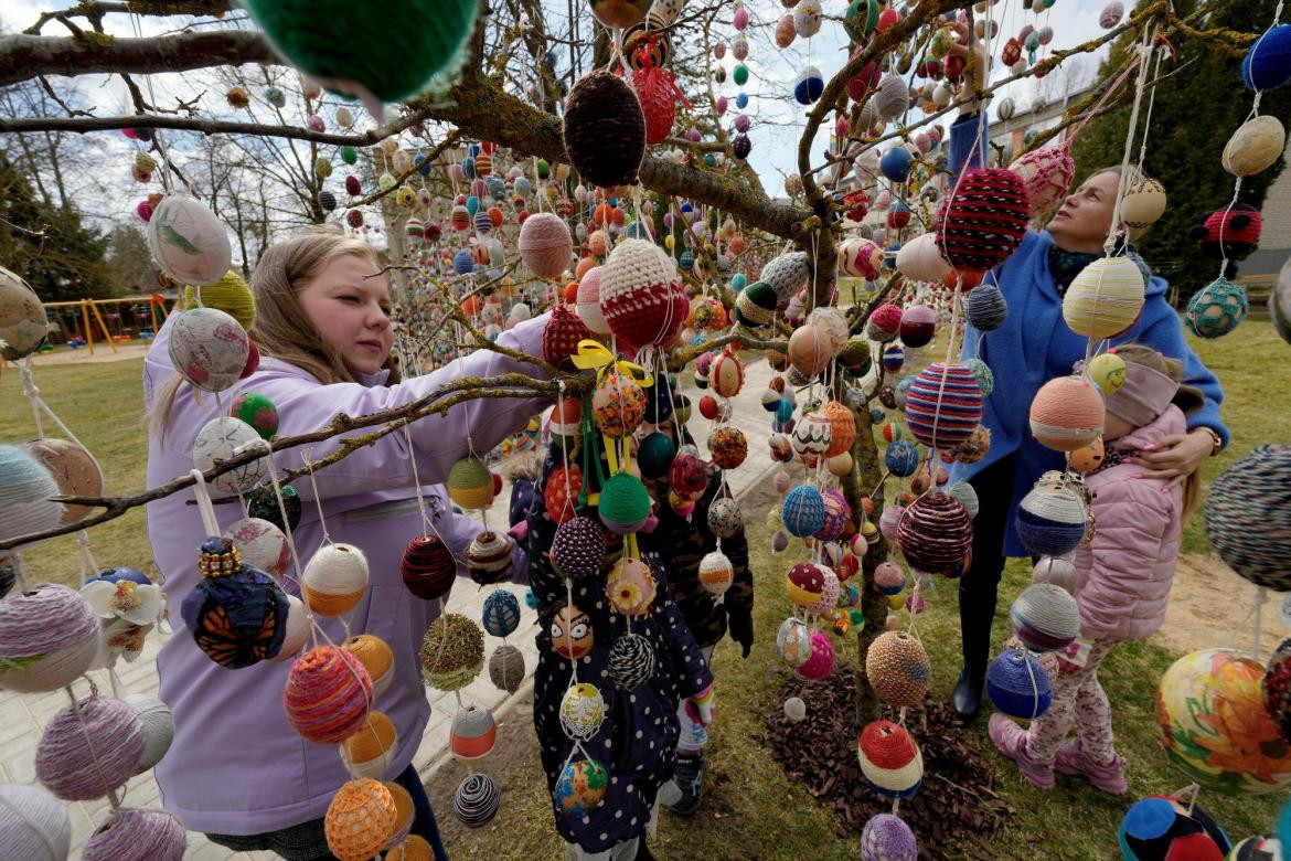 Huevos de Pascua alrededor del mundo, Lituania, foto AFP