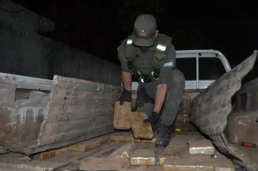 Secuestro de 175 kilos de cocaína en Santiago del Estero. Foto: Prensa Gendarmería
