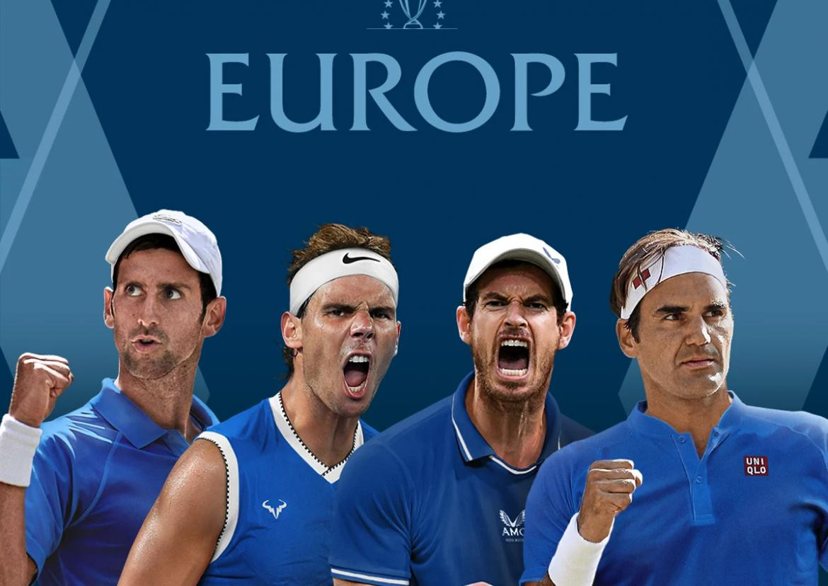 Djokovic, Nadal, Murray y Federer. Foto: Twitter @lavercup.