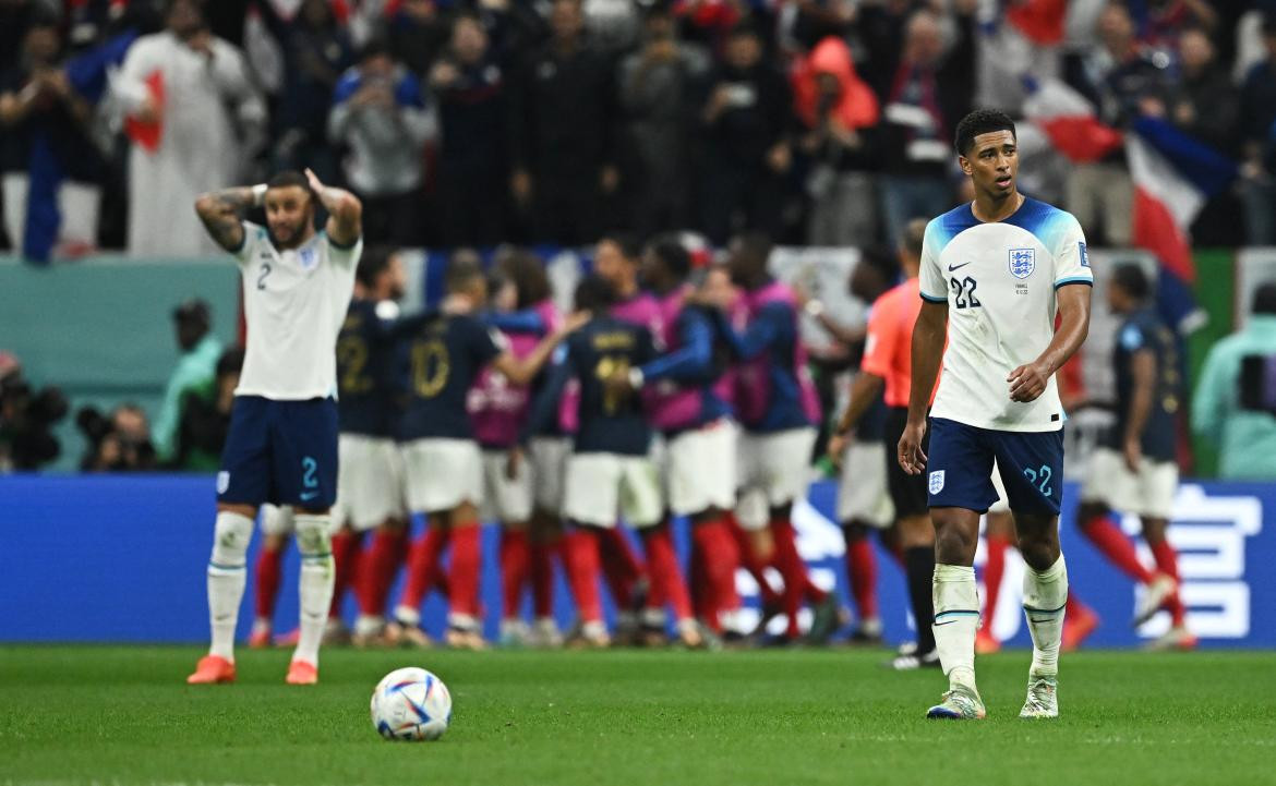 Inglaterra vs Francia, Qatar 2022. Foto: REUTERS