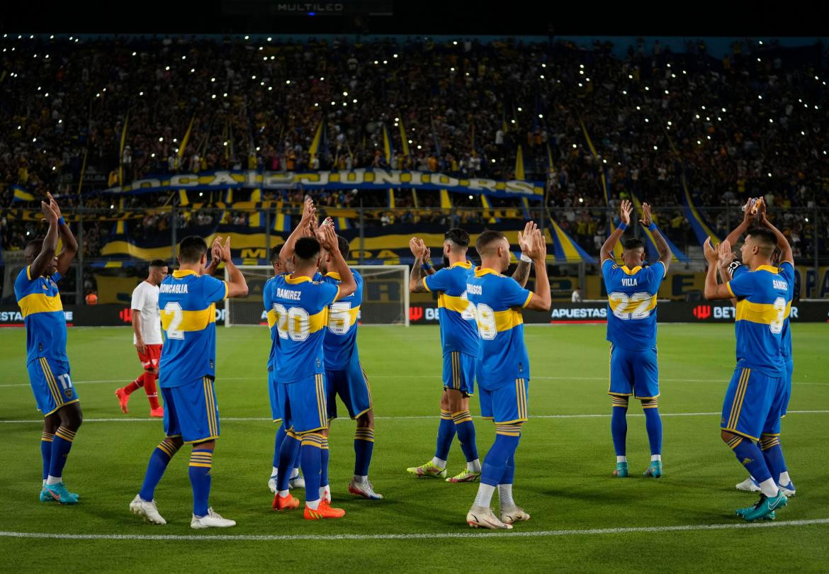 Boca vs. Independiente. Foto: Twitter @BocaJrsOficial.