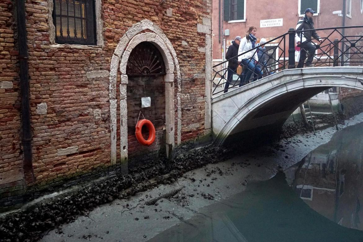 Venecia sufre la sequía de sus canales: de qué se trata el fenómeno. EFE