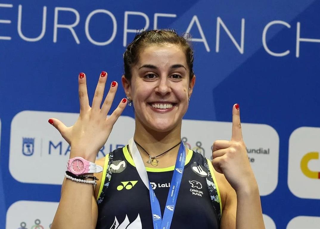 Carolina Marin, campeona europea de bádminton. Foto: Instagram @carolinamarin.