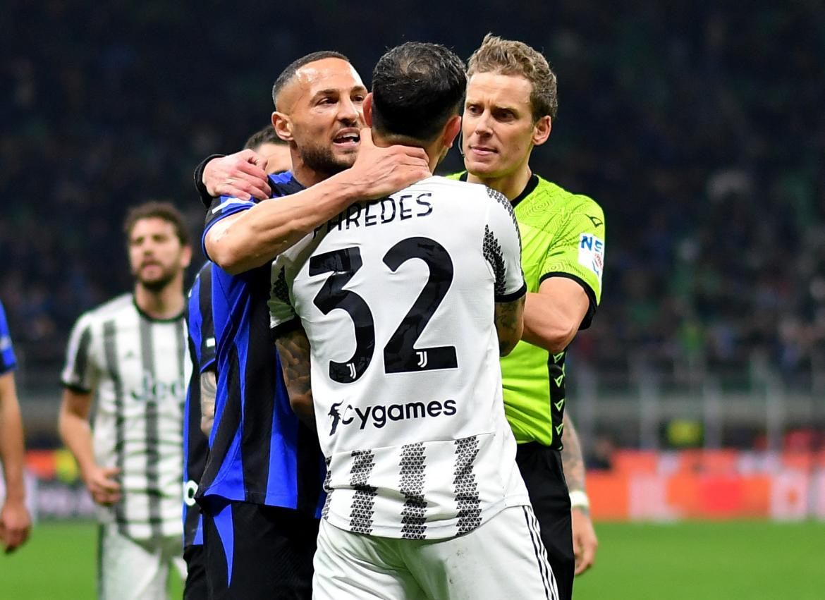 Leandro Paredes; Inter de Milán vs. Juventus. Foto: Reuters.