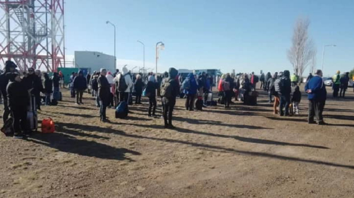 Falsa amenaza de bomba en el aeropuerto de Puerto Madryn. Foto: redes sociales.