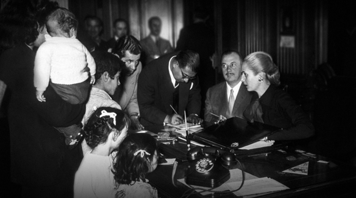 El despacho de Eva Perón. Foto: Archivo General de la Nación.