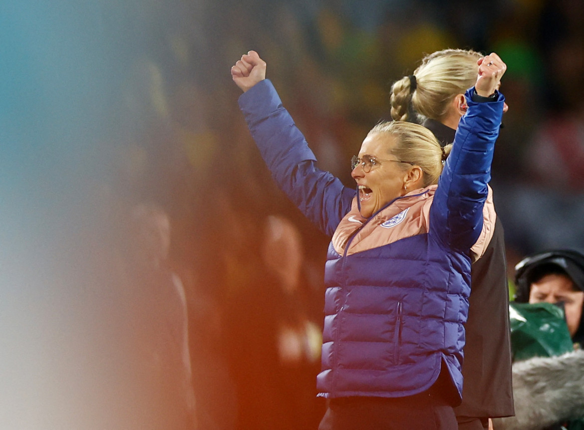 Sarina Wiegman, entrenadora del Seleccionado inglés femenino. Foto: REUTERS.
