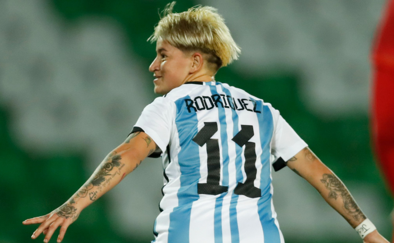 Yamila Rodríguez, jugador de fútbol. Foto: NA