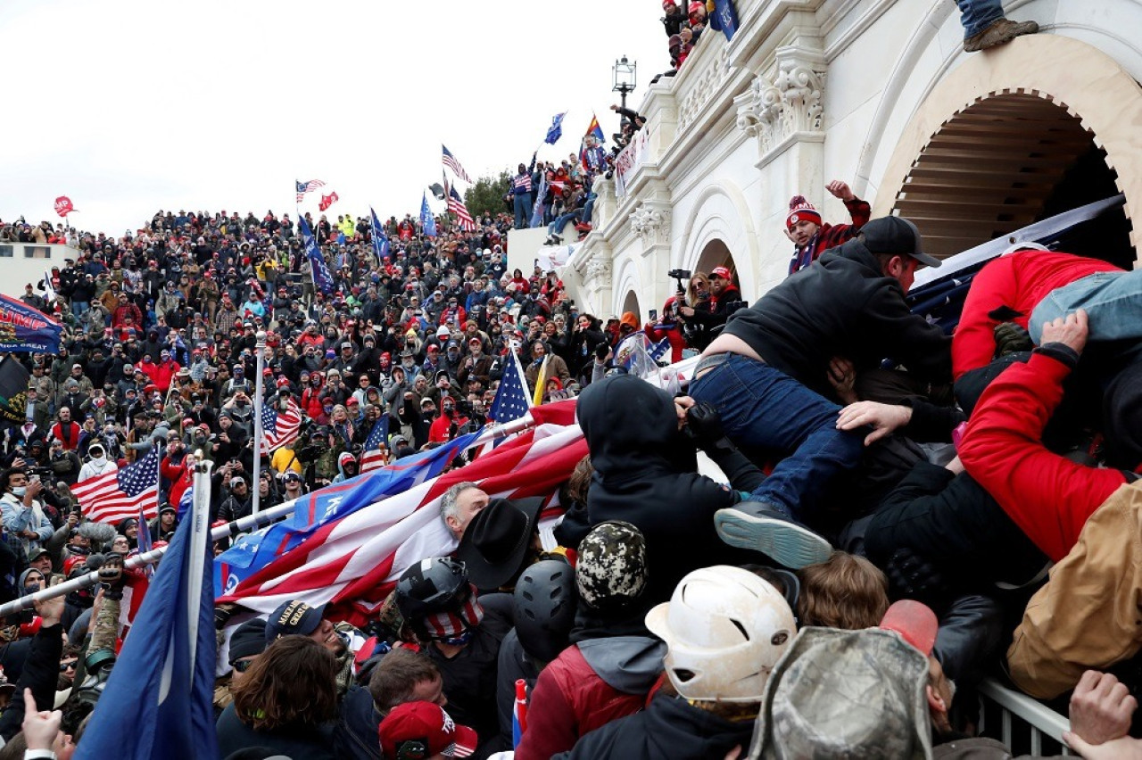 Asalto al Capitolio. Foto: Reuters.