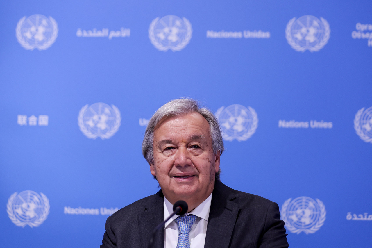 Secretario general de la ONU, António Guterres. Foto: Reuters