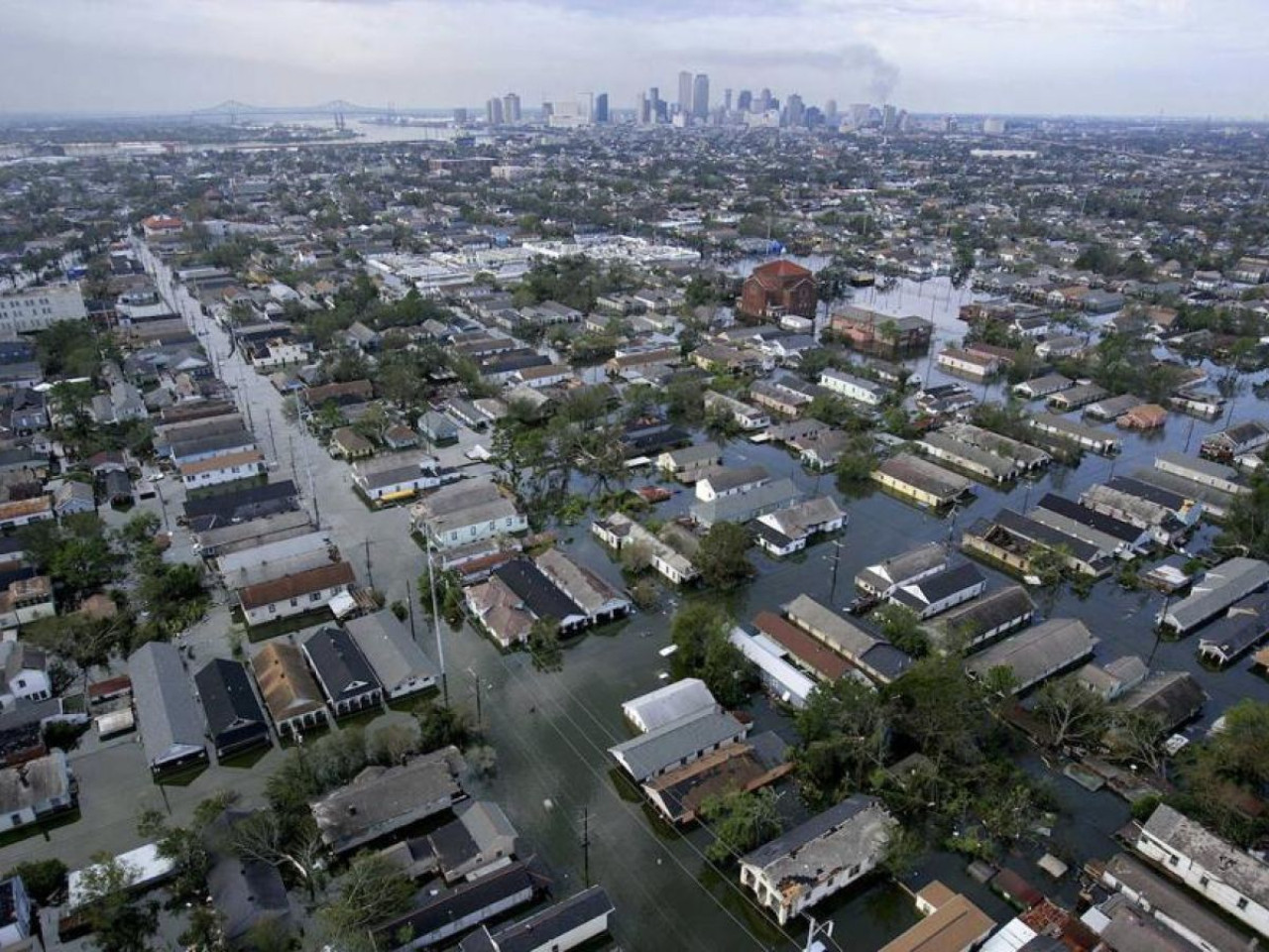 Huracán Katrina, 2005. Foto: Twitter