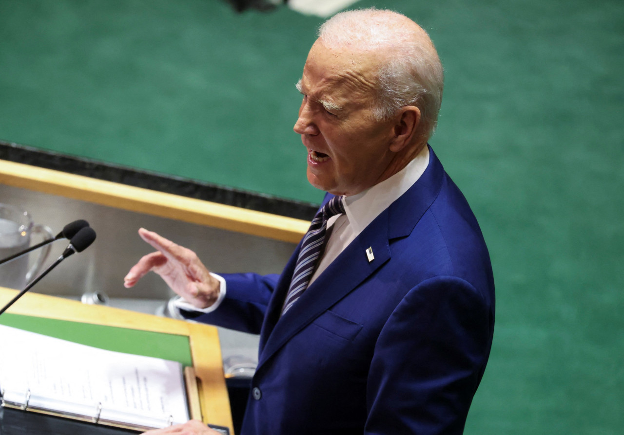 Joe Biden ante la Asamblea General de la ONU. Foto: Reuters.