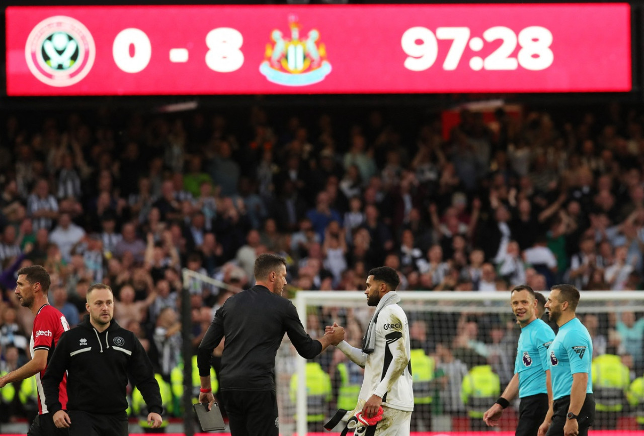 Wes Foderingham impidió una mayor goleada de Newcastle sobre Sheffield United. Foto: Reuters.