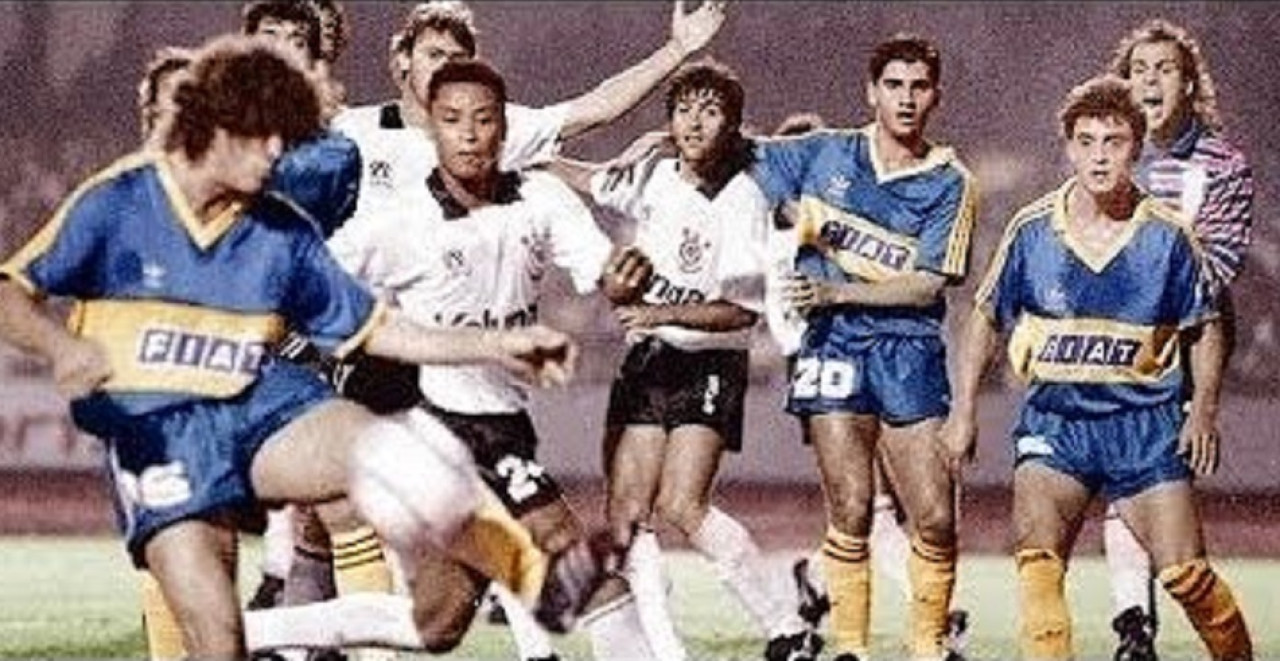 Boca Juniors vs Corinthians; Copa Libertadores 1991. Foto: Archivo.