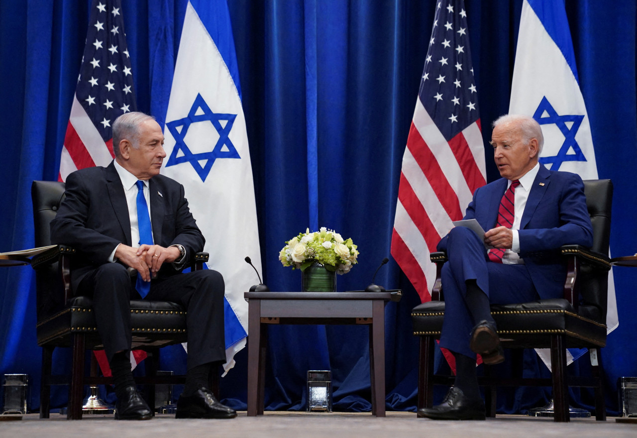 Netanyahu y Biden. Foto: Reuters.