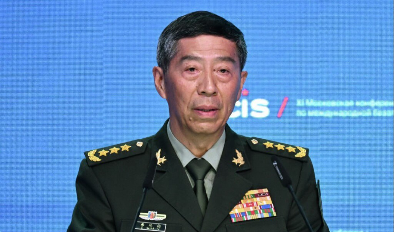 Li Shangfu, ministro de Defensa chino. Foto: Twitter.