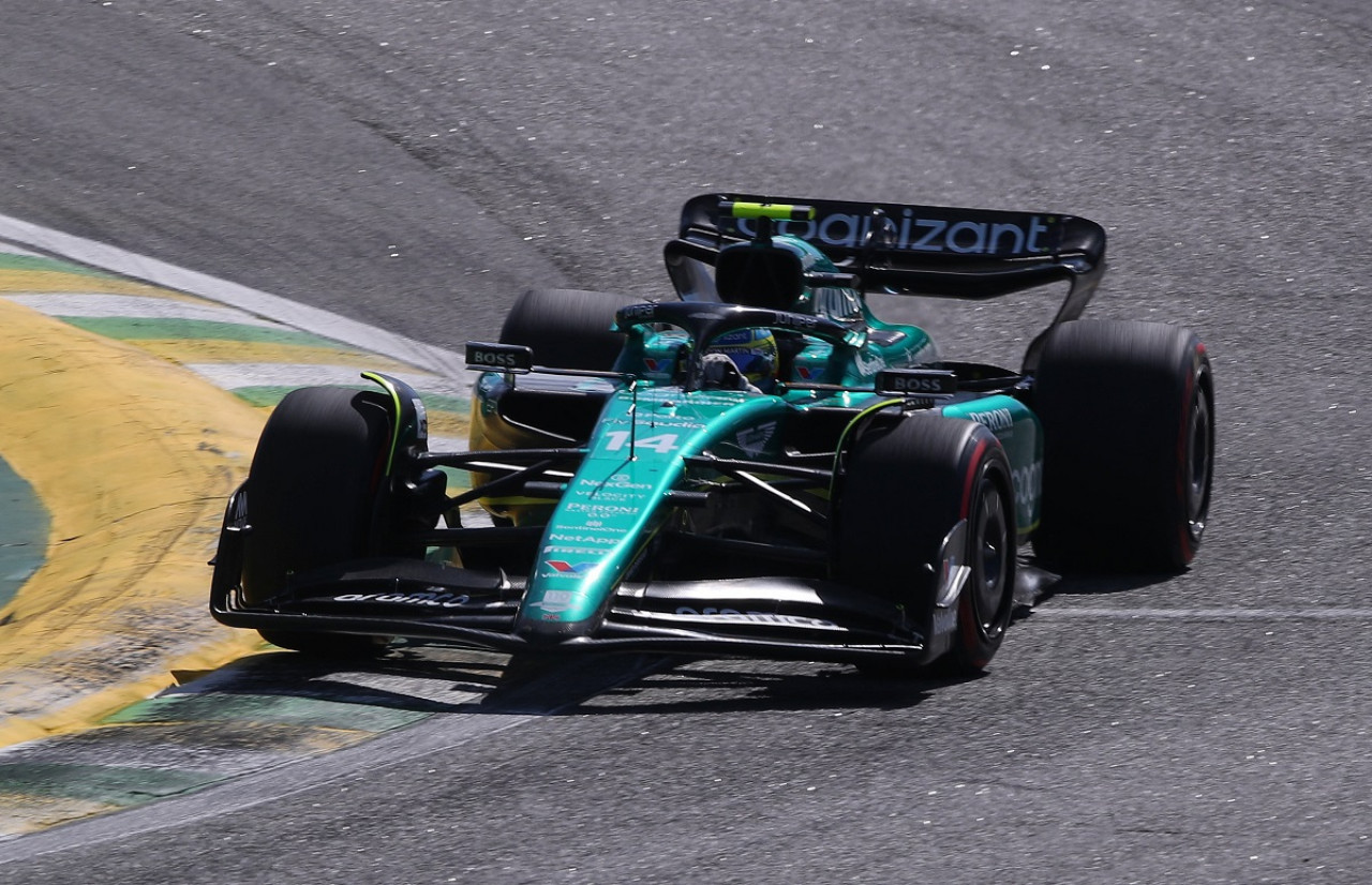 Fernando Alonso finalizó tercero en el Gran Premio de Brasil. Foto: Reuters.