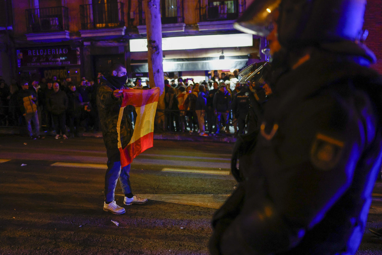 Protestas en España. Foto: EFE