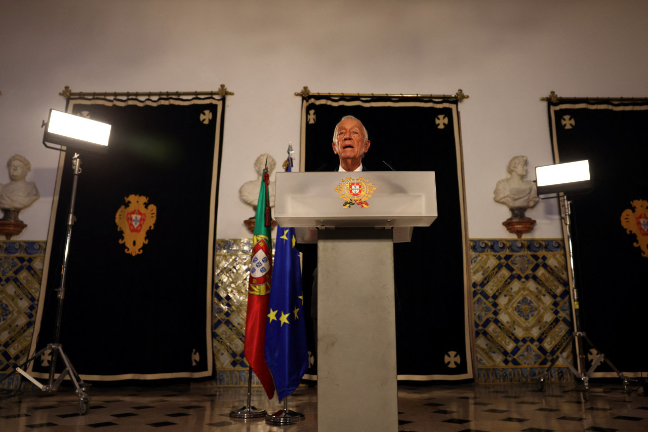 Marcelo Rebelo de Sousa, presidente de Portugal. Foto: REUTERS.
