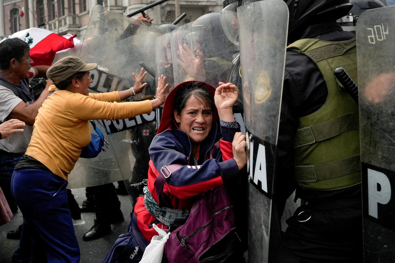 Manifestaciones en Perú. Foto: Reuters.