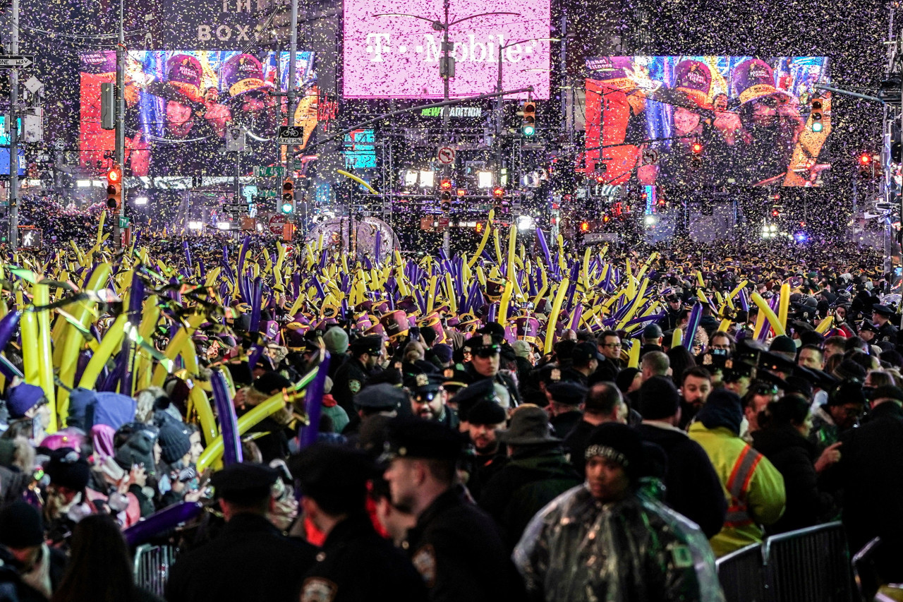 Año nuevo en Nueva York. Foto: Reuters