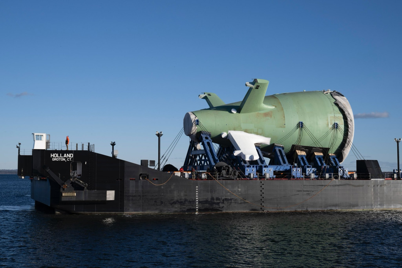 El nuevo submarino clase Columbia de Estados Unidos. Foto: X @GDElectricBoat