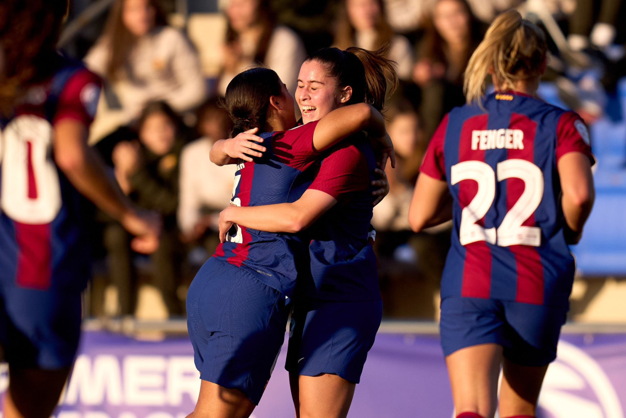El conjunto femenino del Barcelona. Foto: X @FCBfemeni