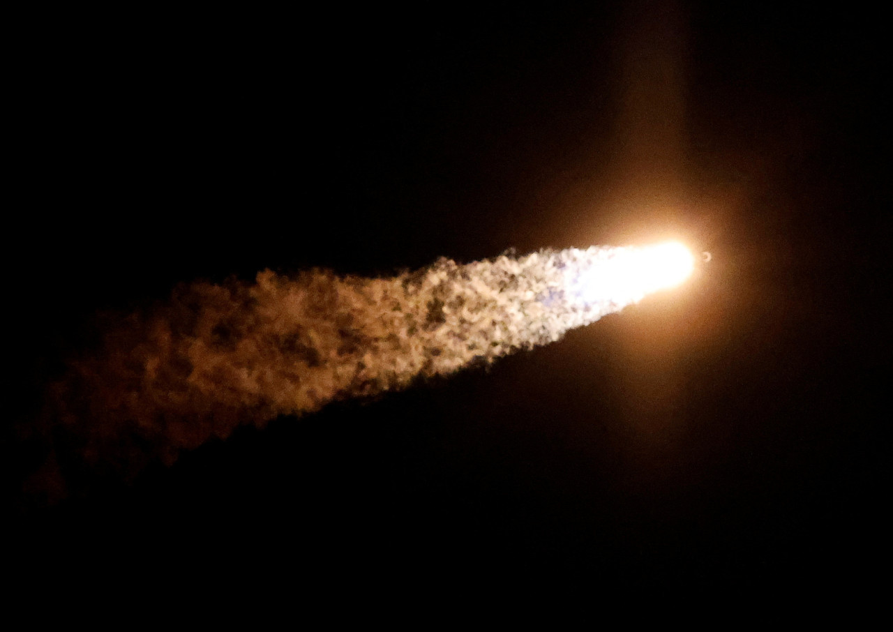 El cohete de SpaceX lanzado por la NASA. Foto: Reuters